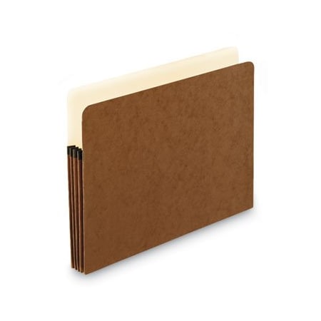 Tops Business Forms Pendaflex, STANDARD EXPANDING FILE POCKETS, 3.5in EXPANSION, LETTER SIZE, RED FIBER, 25PK 1524EOX